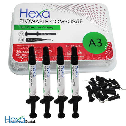 HEXA A3 Flowable Composite Kit 4 Syringes HF-3003